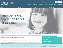 Tablet Screenshot of finklehilldental.co.uk